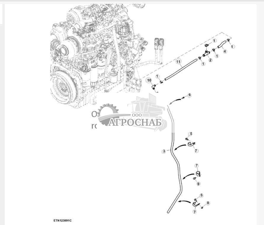 Трубка для слива масла, Tier 2 